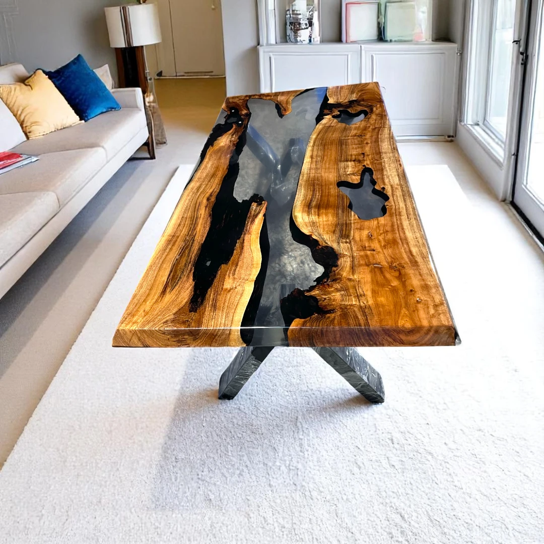 Best Wood Epoxy Table for Living Room Luxury Interiors